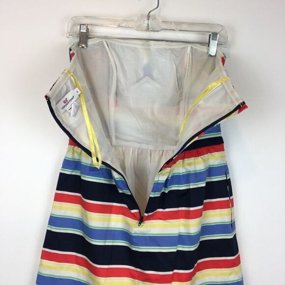 Vineyard Vines Striped Strapless Dress - Picture 4 of 6